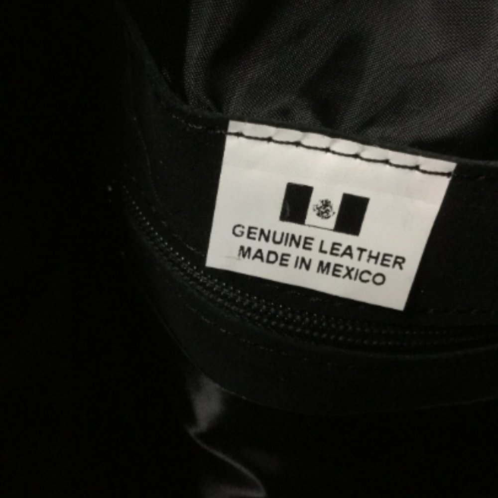 Large Patchwork Suede Leather Fringed Crossbody - image 4